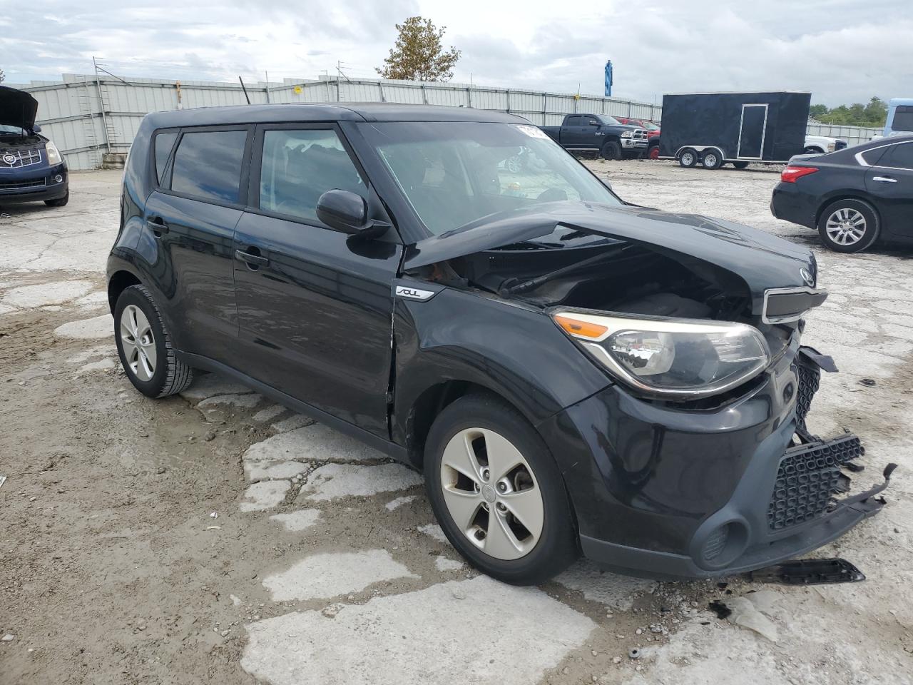 2015 KIA Soul VIN KNDJN2A21F7783315 Copart auction photo, all over damage thumbnail 4