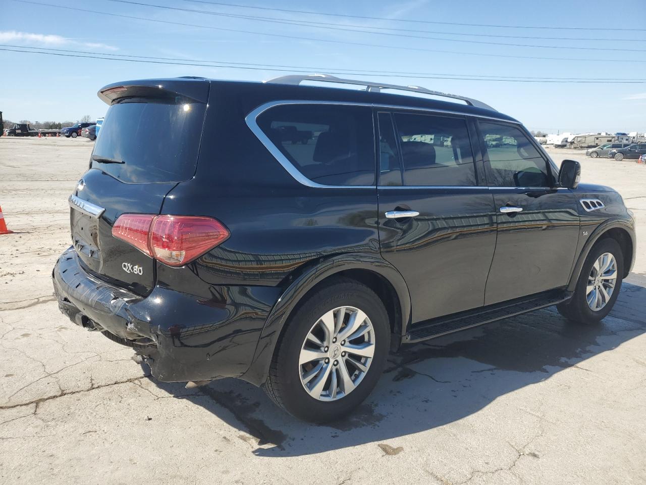 2015 Infiniti QX80 VIN JN8AZ2NF5F9570099 Copart auction photo, front end damage thumbnail 3