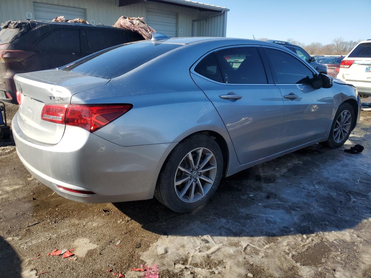 2020 Acura TLX VIN 19UUB1F30LA011650 Copart auction photo, top/roof / front end damage thumbnail 3