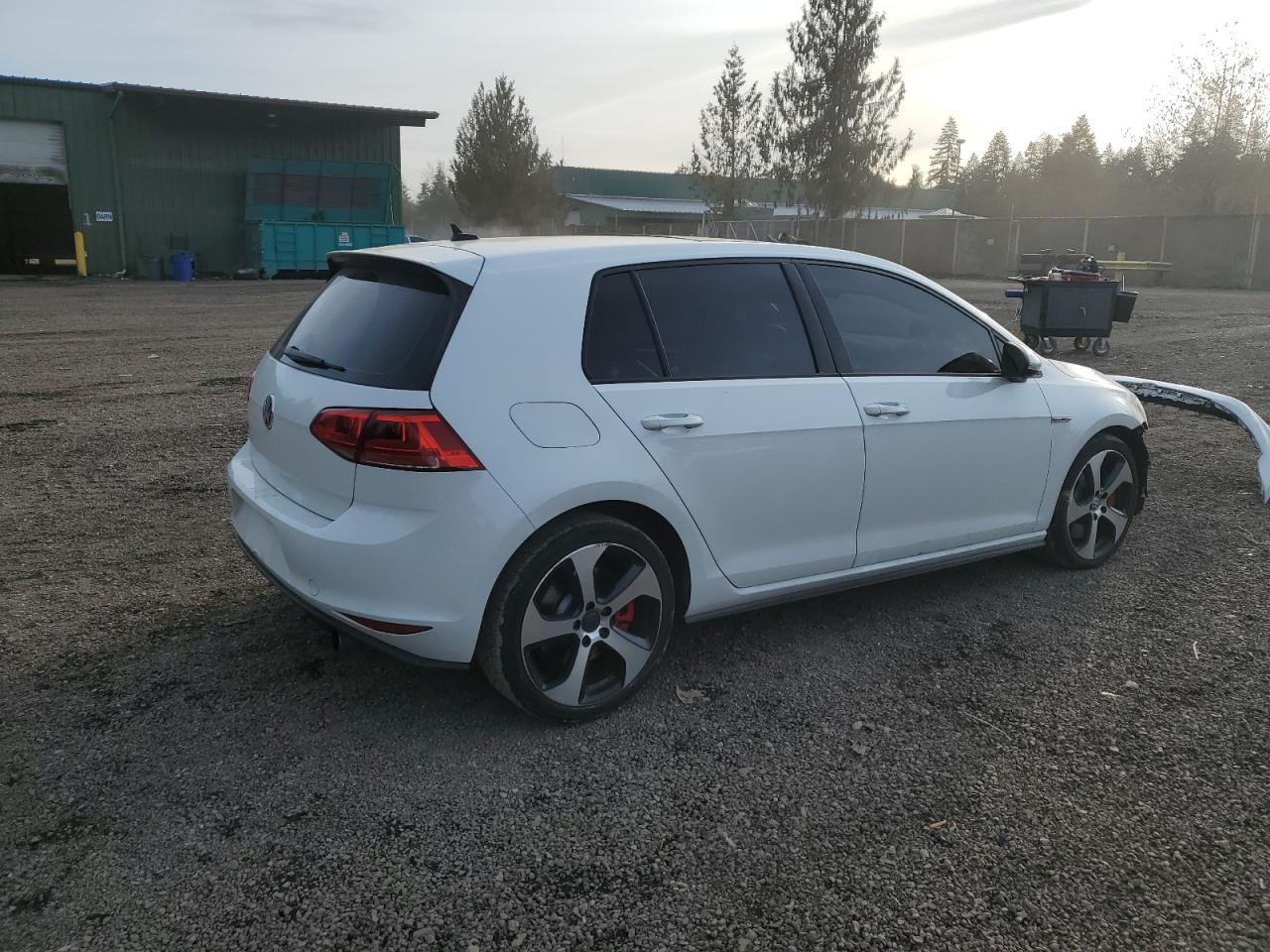 2015 Volkswagen GTI VIN 3VW447AU5FM069754 Copart auction photo, undercarriage / front end damage thumbnail 3