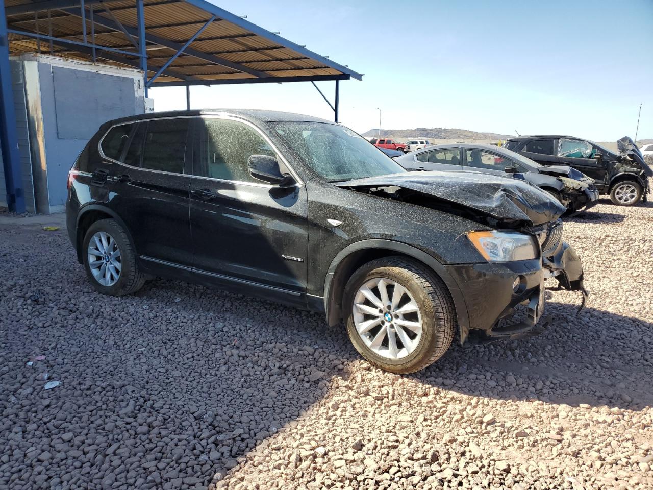 2014 BMW X3 VIN 5UXWX9C56E0D13838 Copart auction photo, front end damage thumbnail 4