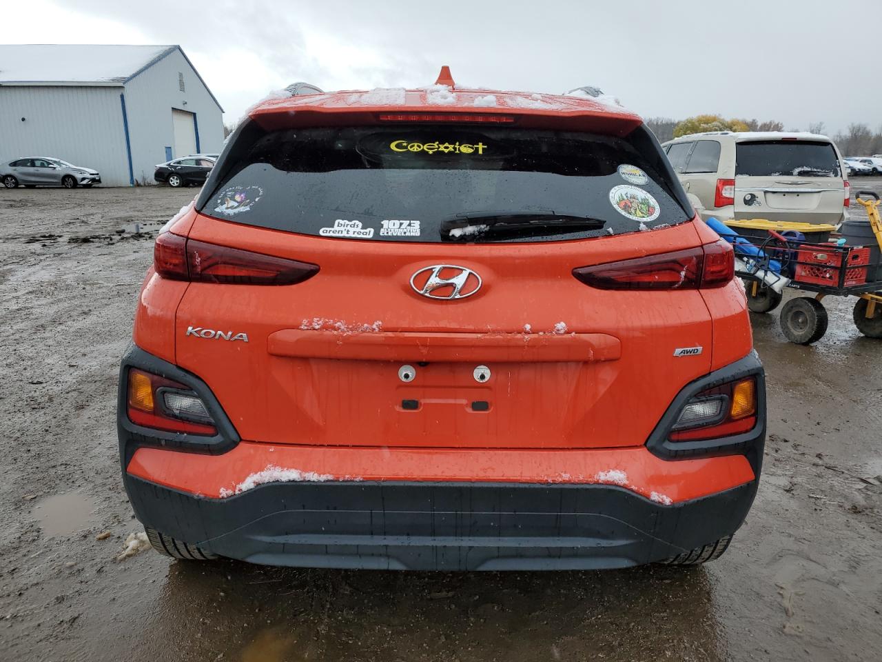 2019 Hyundai Kona VIN KM8K6CAA0KU383977 Copart auction photo, front end damage thumbnail 6