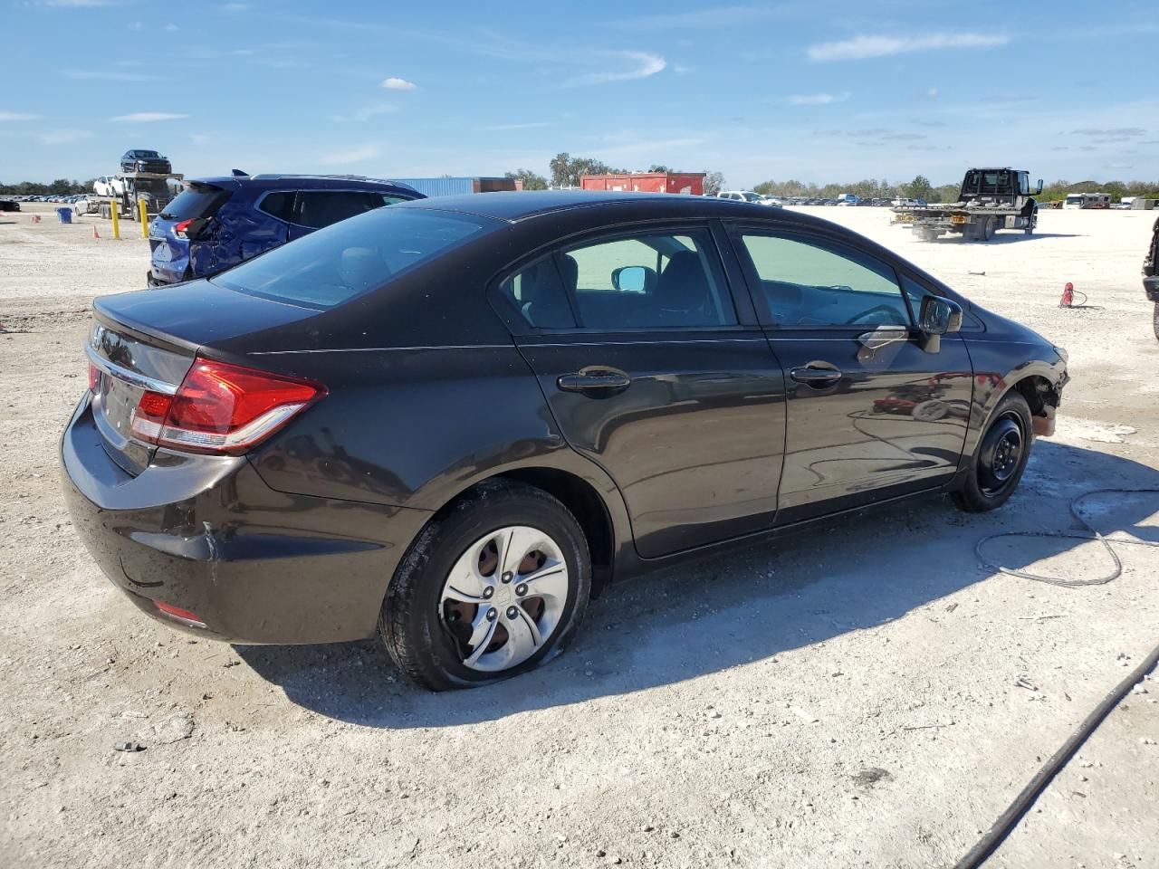 2014 Honda Civic VIN 2HGFB2F50EH506564 Copart auction photo, front end damage thumbnail 3