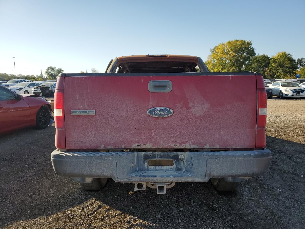 2005 Ford F-150 VIN 1FTPW14505FA96175 Copart auction photo, burn damage thumbnail 6