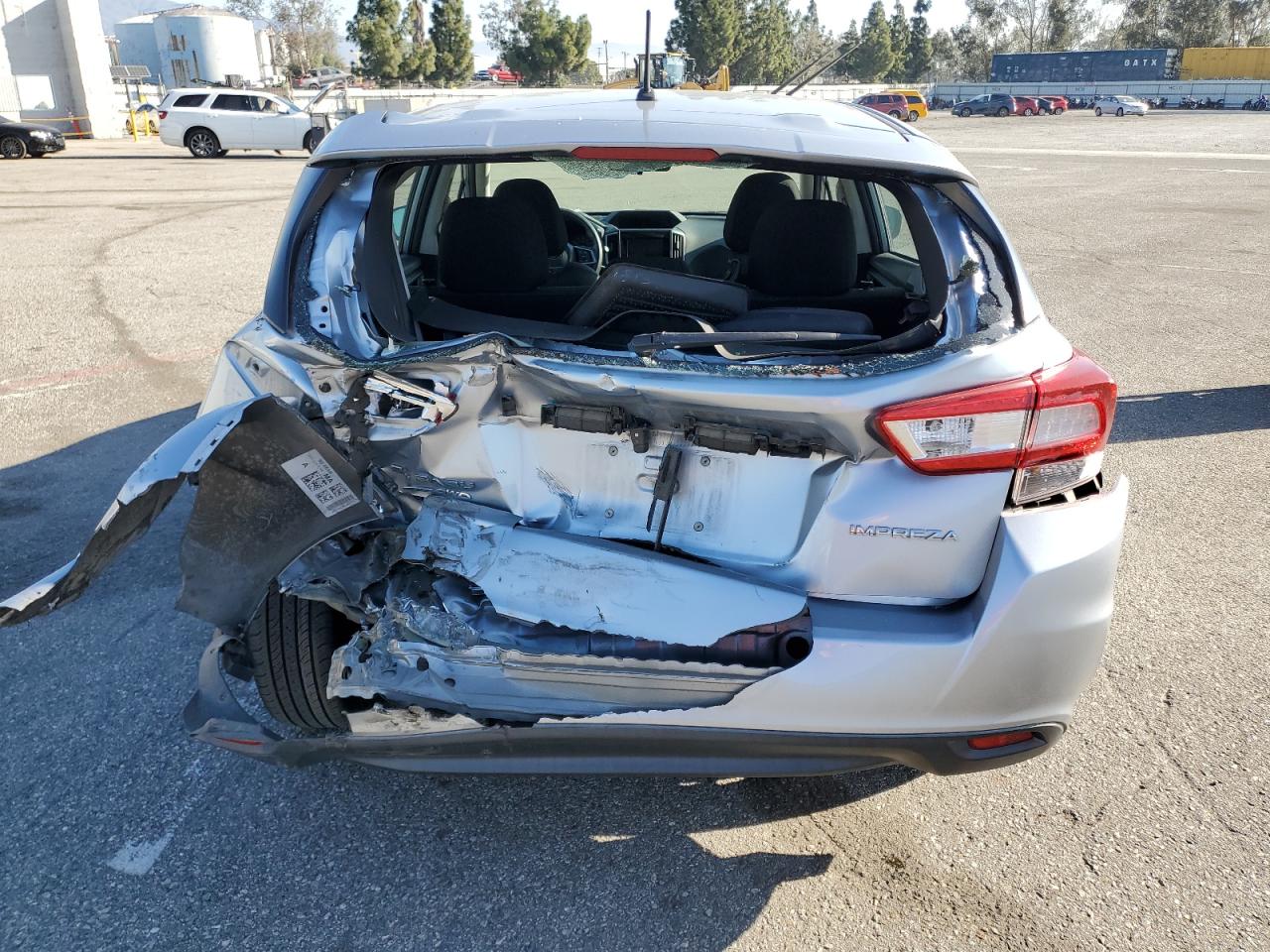 2019 Subaru Impreza VIN 4S3GTAB61K3715108 Copart auction photo, rear end damage thumbnail 6