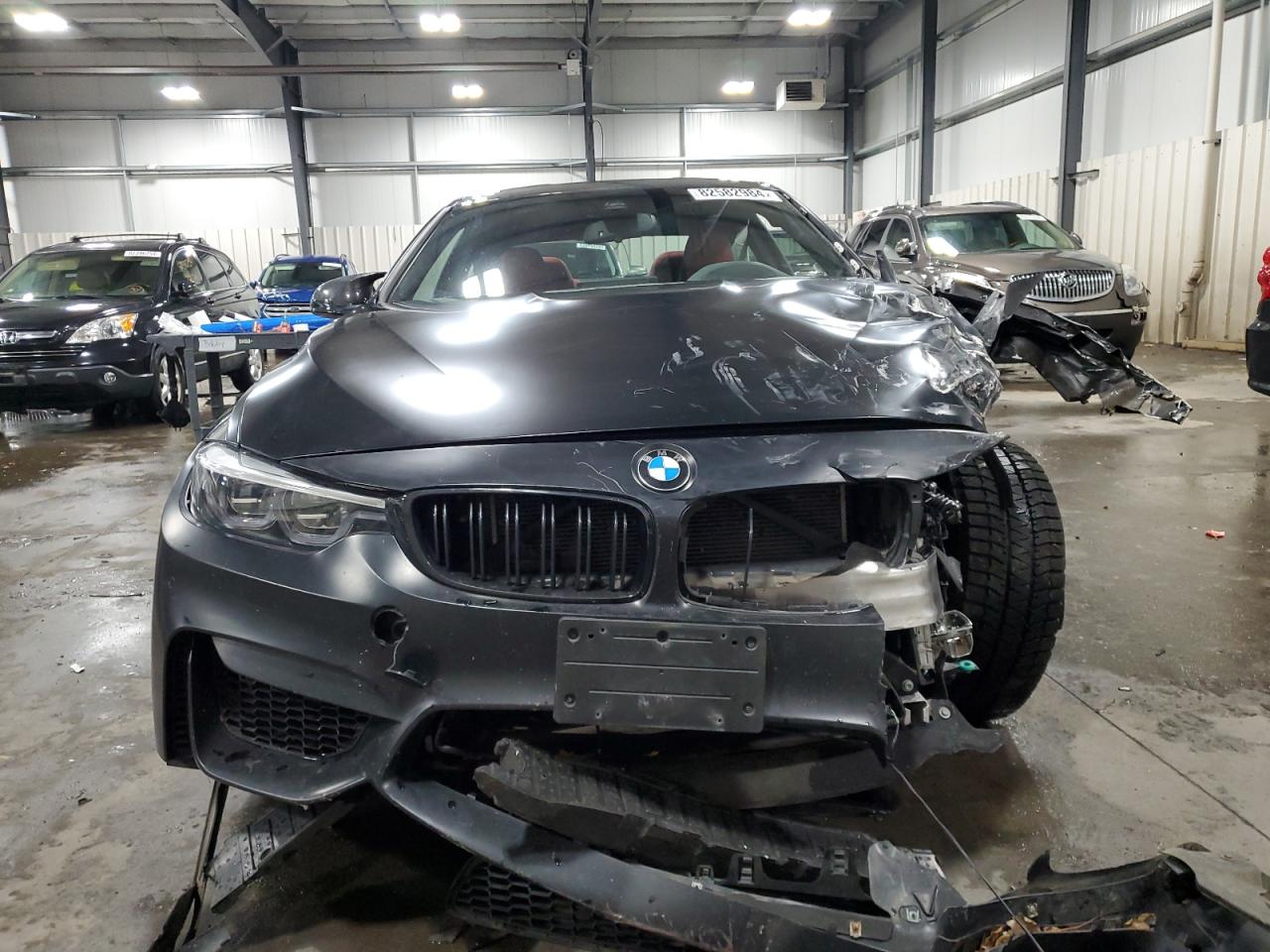 2020 BMW M4 VIN WBS4Y9C03LFJ62967 Copart auction photo, front end / side damage thumbnail 5