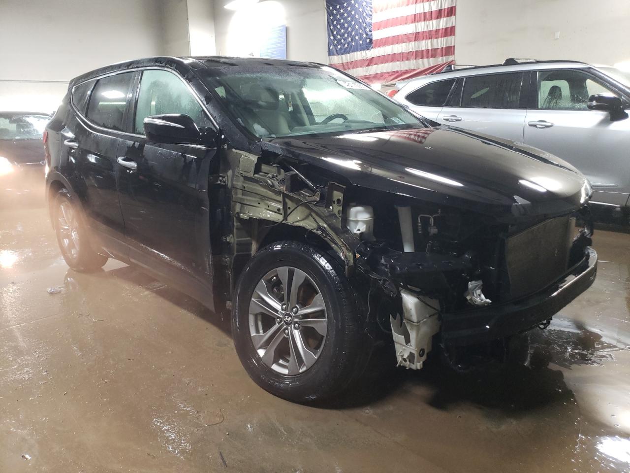 2013 Hyundai Santa Fe VIN 5XYZUDLB3DG102246 Copart auction photo, front end damage thumbnail 4