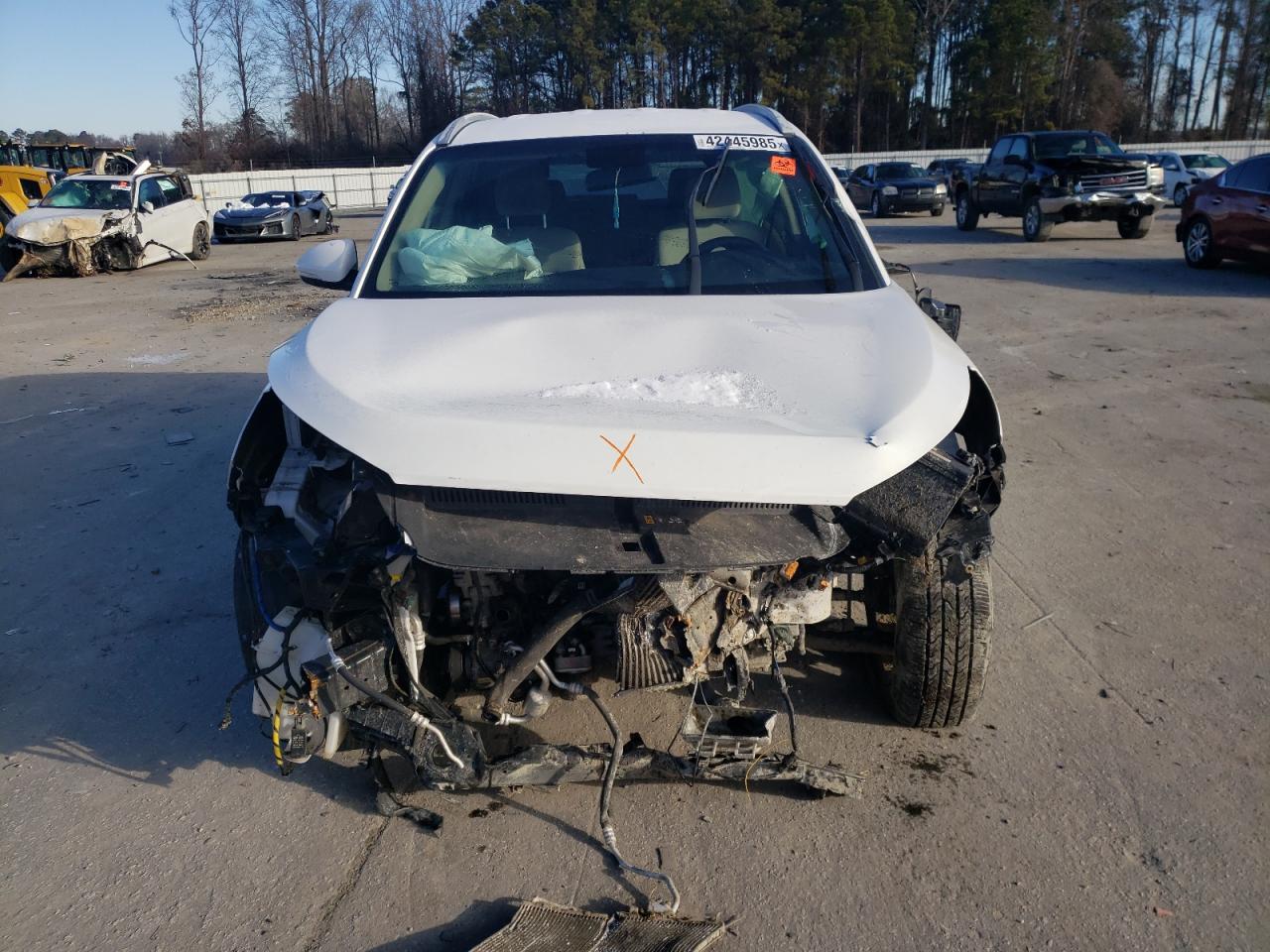 2016 Hyundai Tucson VIN KM8J3CA27GU152191 Copart auction photo, front end / frame damage damage thumbnail 5