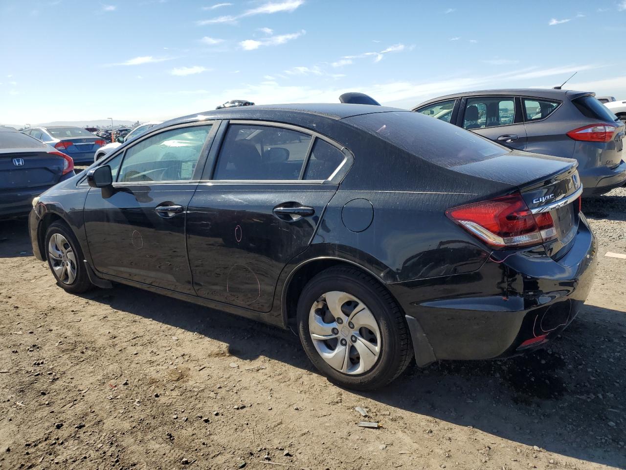 2015 Honda Civic VIN 19XFB2F50FE706775 Copart auction photo, all over damage thumbnail 2