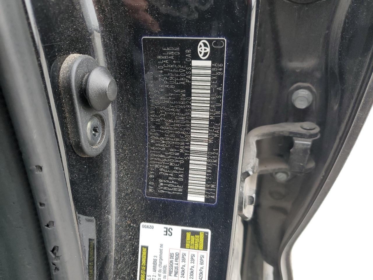 2024 Toyota Corolla VIN 5YFB4MDE9RP095820 Copart auction photo, front end / rear end damage thumbnail 14