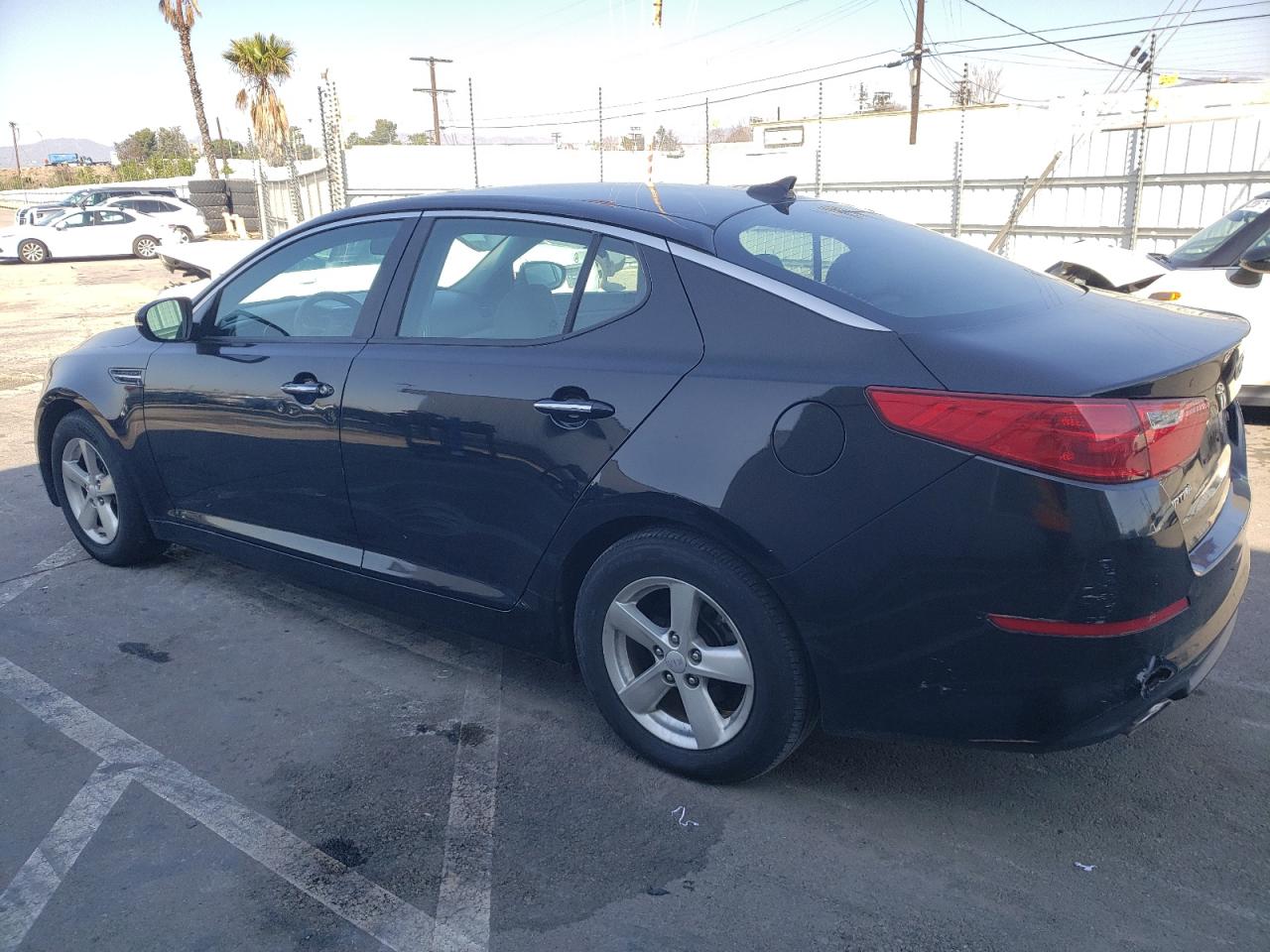 2015 KIA Optima VIN KNAGM4A71F5662474 Copart auction photo, vandalism / all over damage thumbnail 2