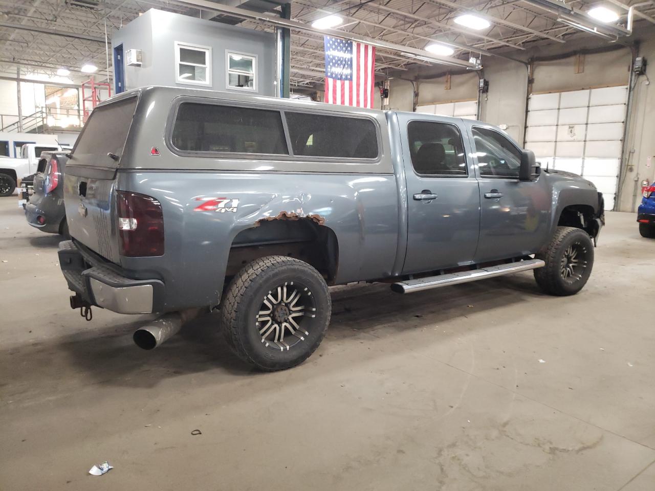 2008 Chevrolet Silverado VIN 1GCHK23678F121075 Copart auction photo, burn - engine damage thumbnail 3