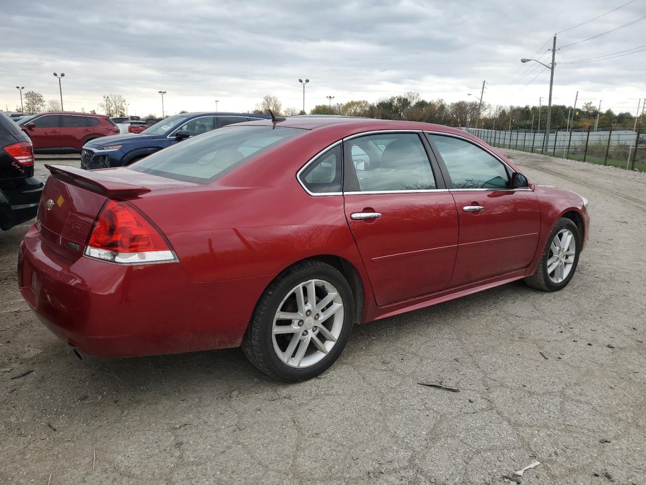 2013 Chevrolet Impala VIN 2G1WC5E39D1107519 Copart auction photo, rear end / side damage thumbnail 3