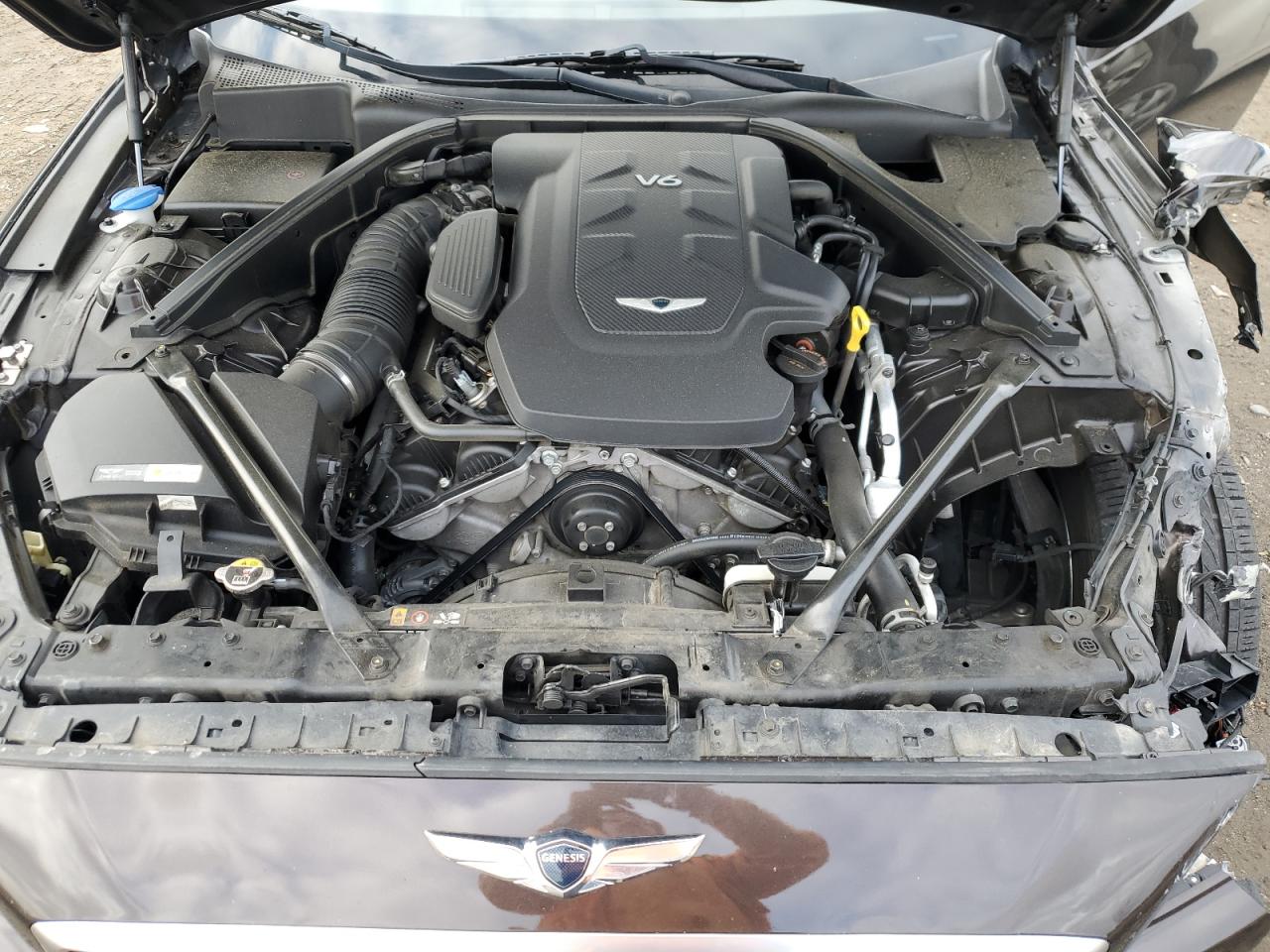 2017 Genesis G80 VIN KMHGN4JE5HU193876 Copart auction photo, front end damage thumbnail 11