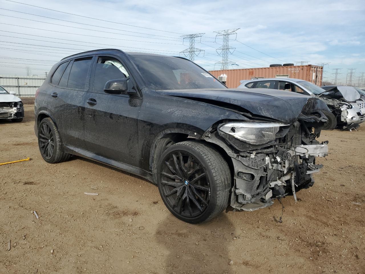 2020 BMW X5 VIN 5UXCR4C09LLT18500 Copart auction photo, front end / mechanical damage thumbnail 4