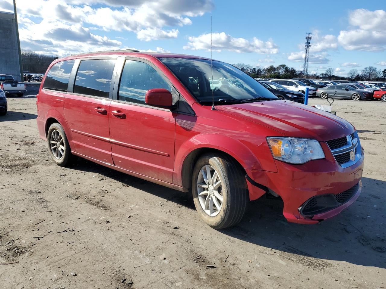 2016 Dodge Caravan VIN 2C4RDGCG7GR273157 Copart auction photo, all over damage thumbnail 4