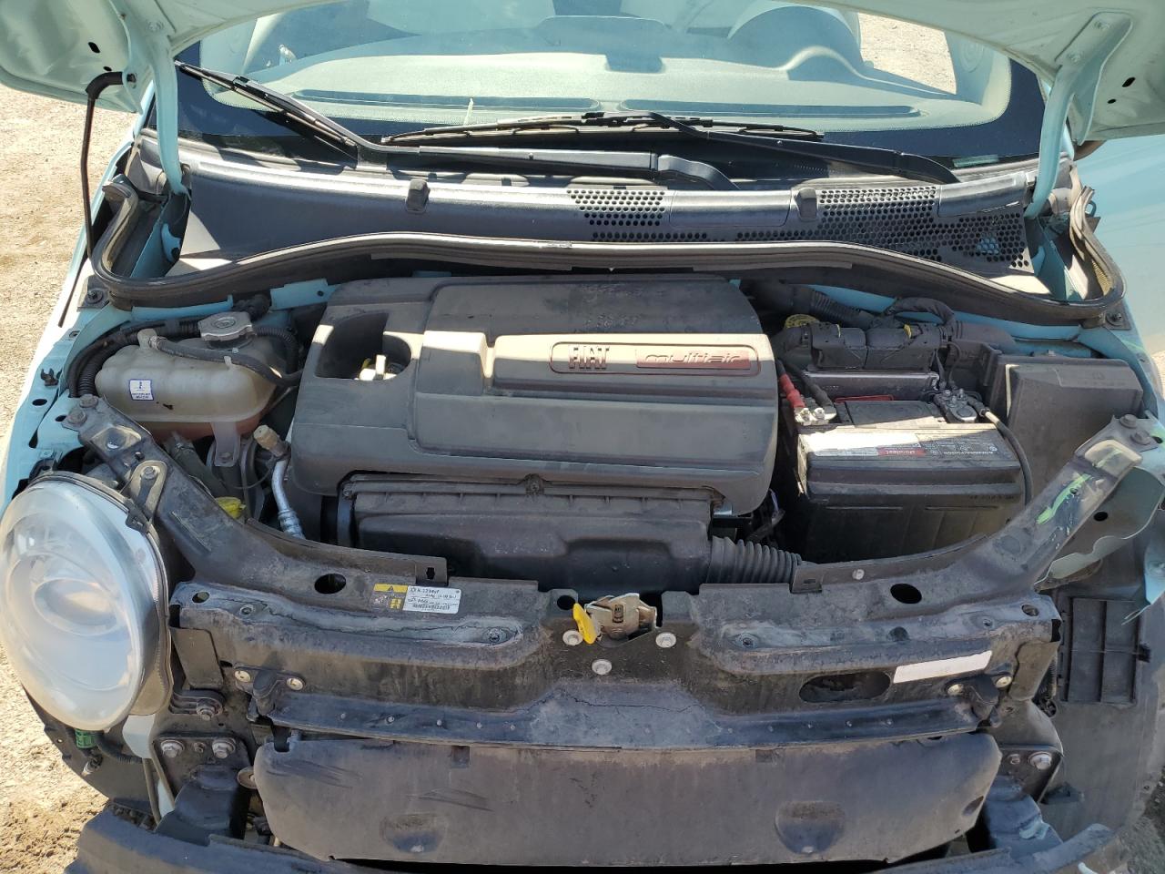 2016 Fiat 500 VIN 3C3CFFAR5GT161439 Copart auction photo, front end damage thumbnail 11