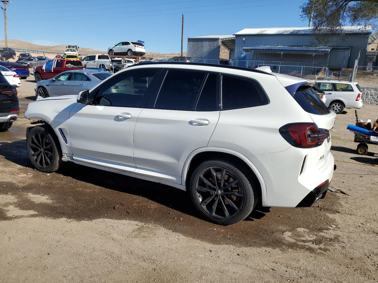 2022 BMW X3 VIN 5UX53DP02N9K52263 Copart auction photo, front end / side damage thumbnail 2