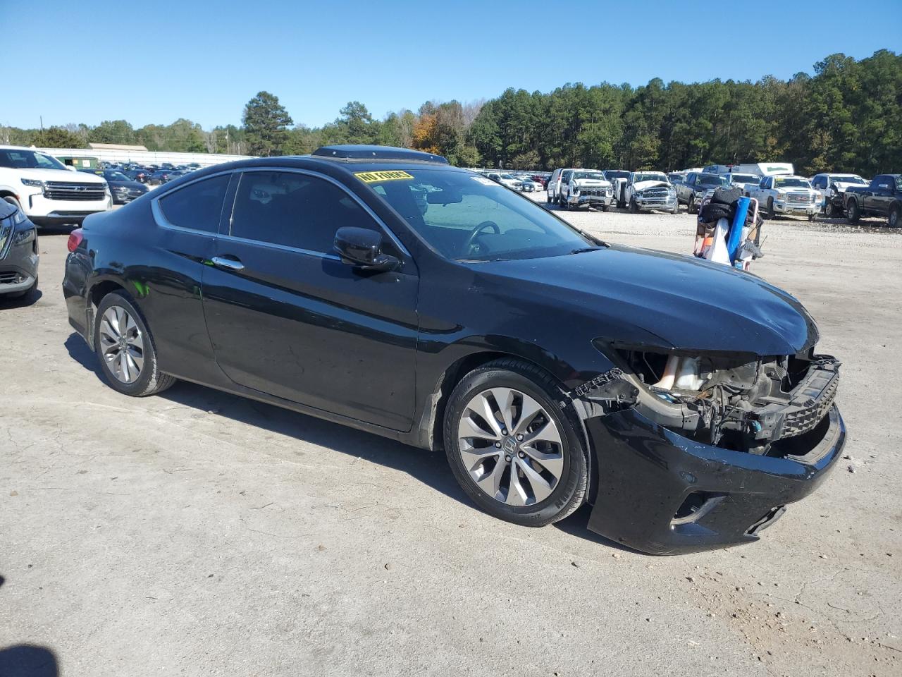 2014 Honda Accord VIN 1HGCT1B80EA002282 Copart auction photo, front end / side damage thumbnail 4