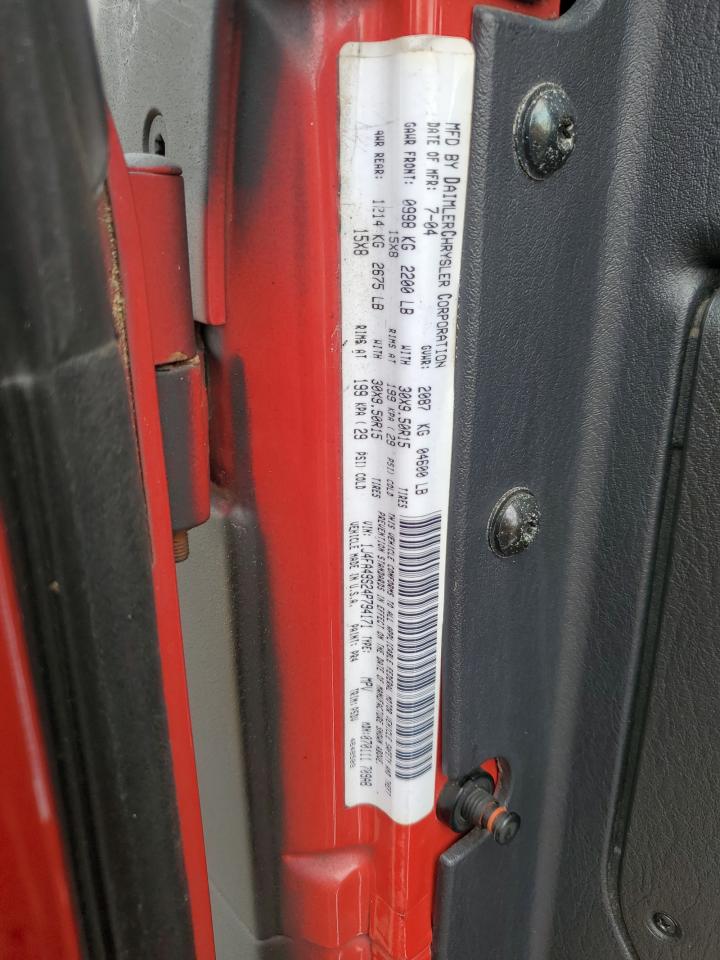 2004 Jeep Wrangler VIN 1J4FA49S24P794171 Copart auction photo, minor dent/scratches damage thumbnail 12