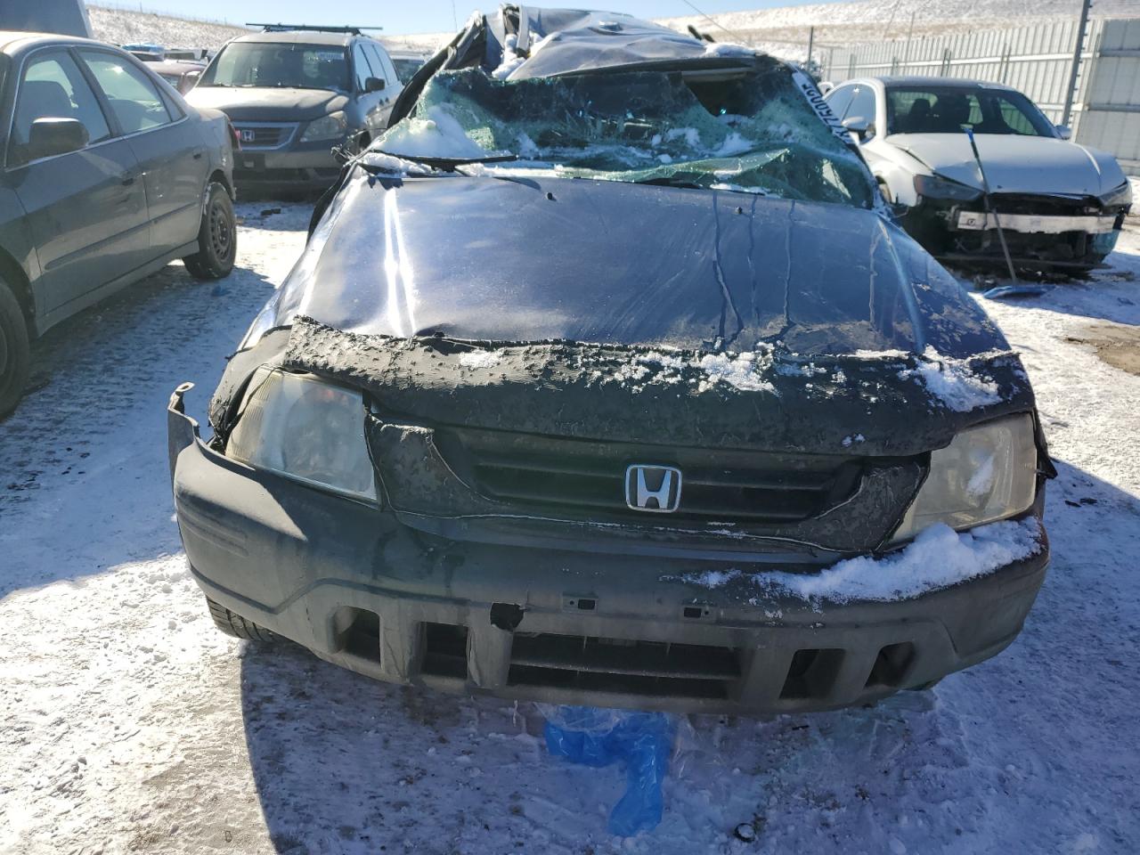 1997 Honda CR-V VIN JHLRD1848VC032678 Copart auction photo, all over damage thumbnail 5