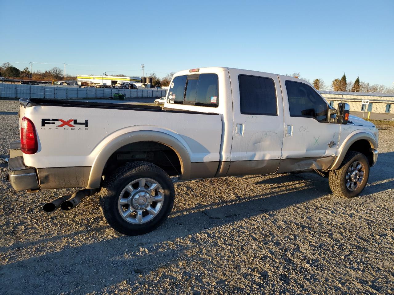 2011 Ford F250 VIN 1FT7W2BT8BEB56308 Copart auction photo, side damage thumbnail 3