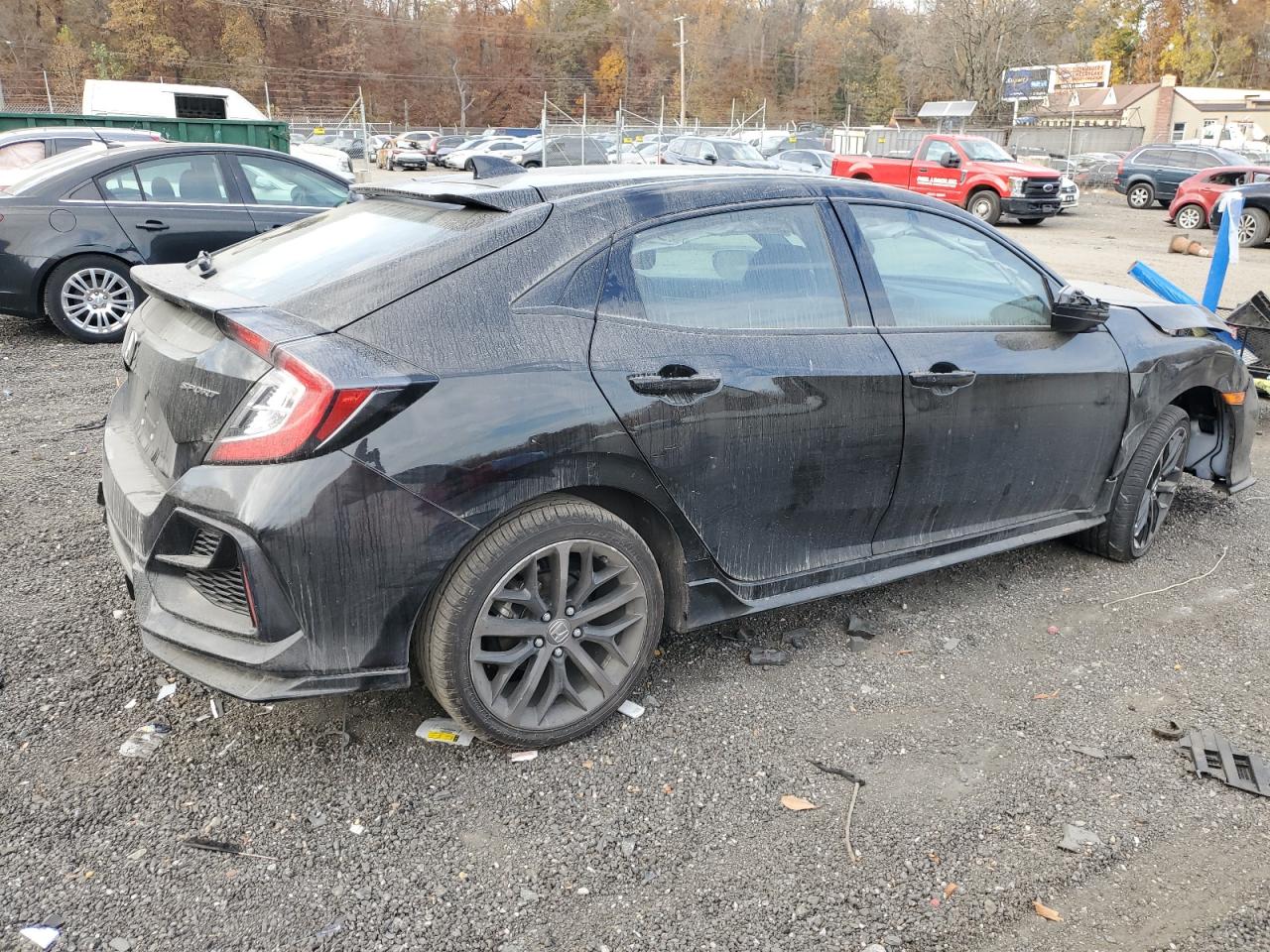 2021 Honda Civic VIN SHHFK7H45MU411789 Copart auction photo, front end damage thumbnail 3