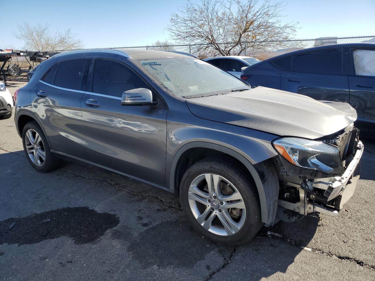 2015 Mercedes-Benz GLA-klasse VIN WDCTG4EB1FJ122227 Copart auction photo, front end damage thumbnail 4