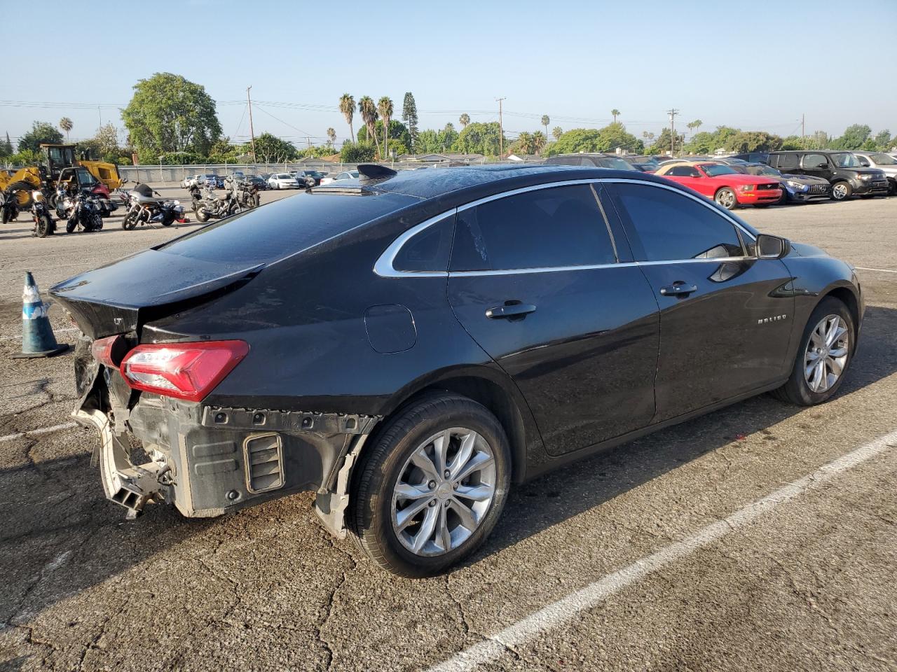2020 Chevrolet Malibu VIN 1G1ZD5ST1LF007923 Copart auction photo, all over damage thumbnail 3