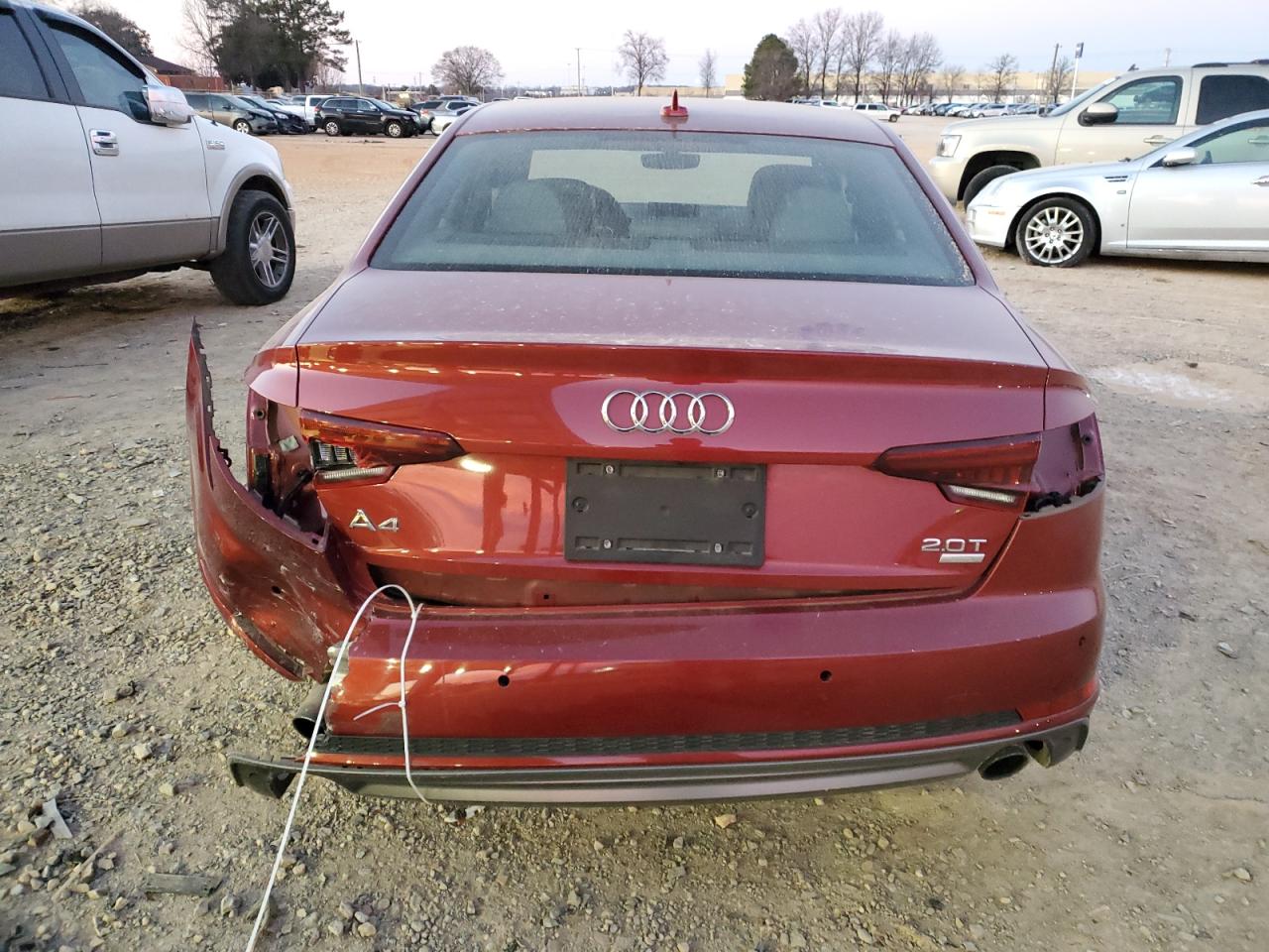 2018 Audi A4 VIN WAULMAF48JN009435 Copart auction photo, rear end damage thumbnail 6