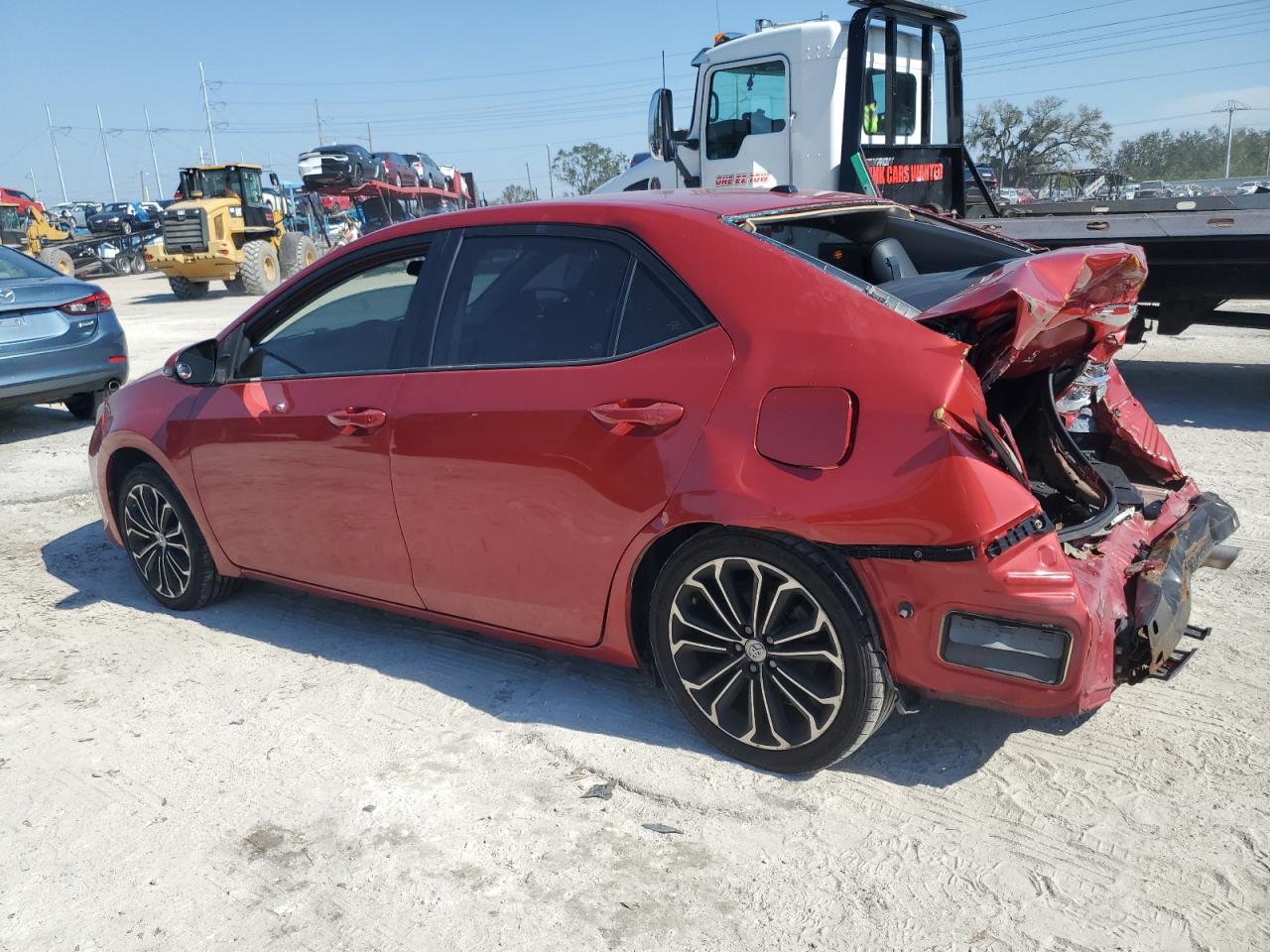 2015 Toyota Corolla VIN 5YFBURHE3FP264992 Copart auction photo, rear end damage thumbnail 2