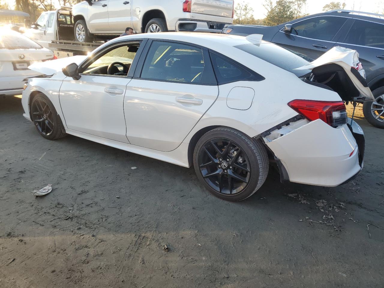 2024 Honda Civic VIN 2HGFE2F50RH550657 Copart auction photo, front end / rear end damage thumbnail 2