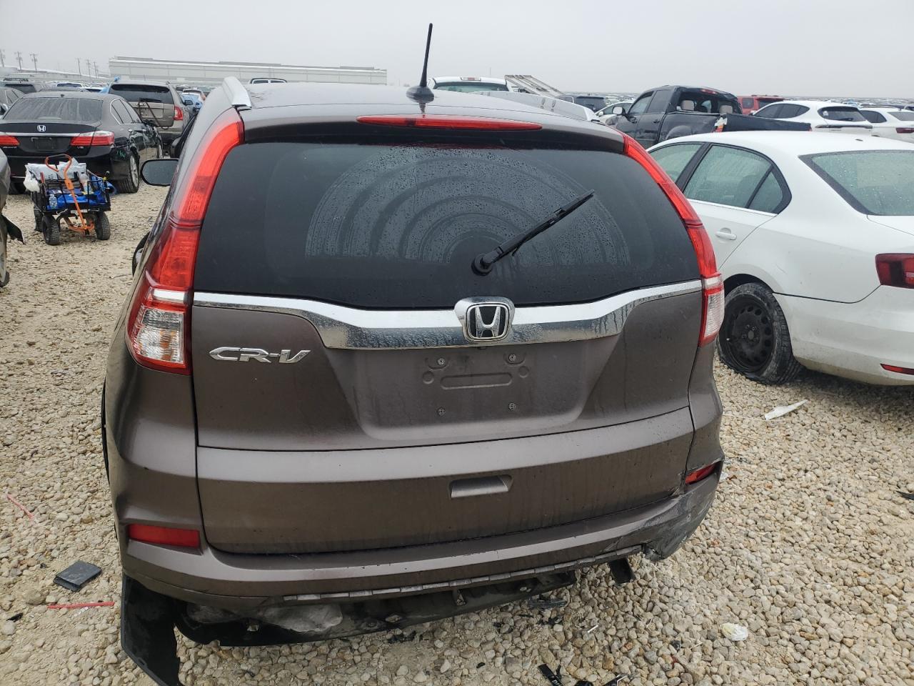 2015 Honda CR-V VIN 2HKRM3H73FH556622 Copart auction photo, all over damage thumbnail 6