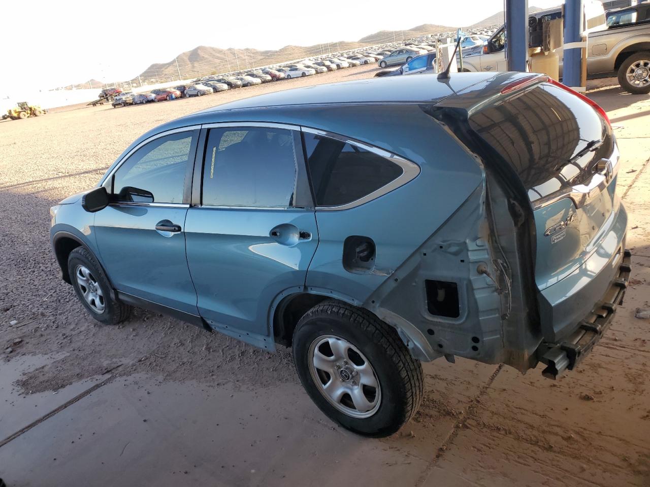 2015 Honda CR-V VIN 2HKRM4H3XFH616320 Copart auction photo, rear end / side damage thumbnail 2