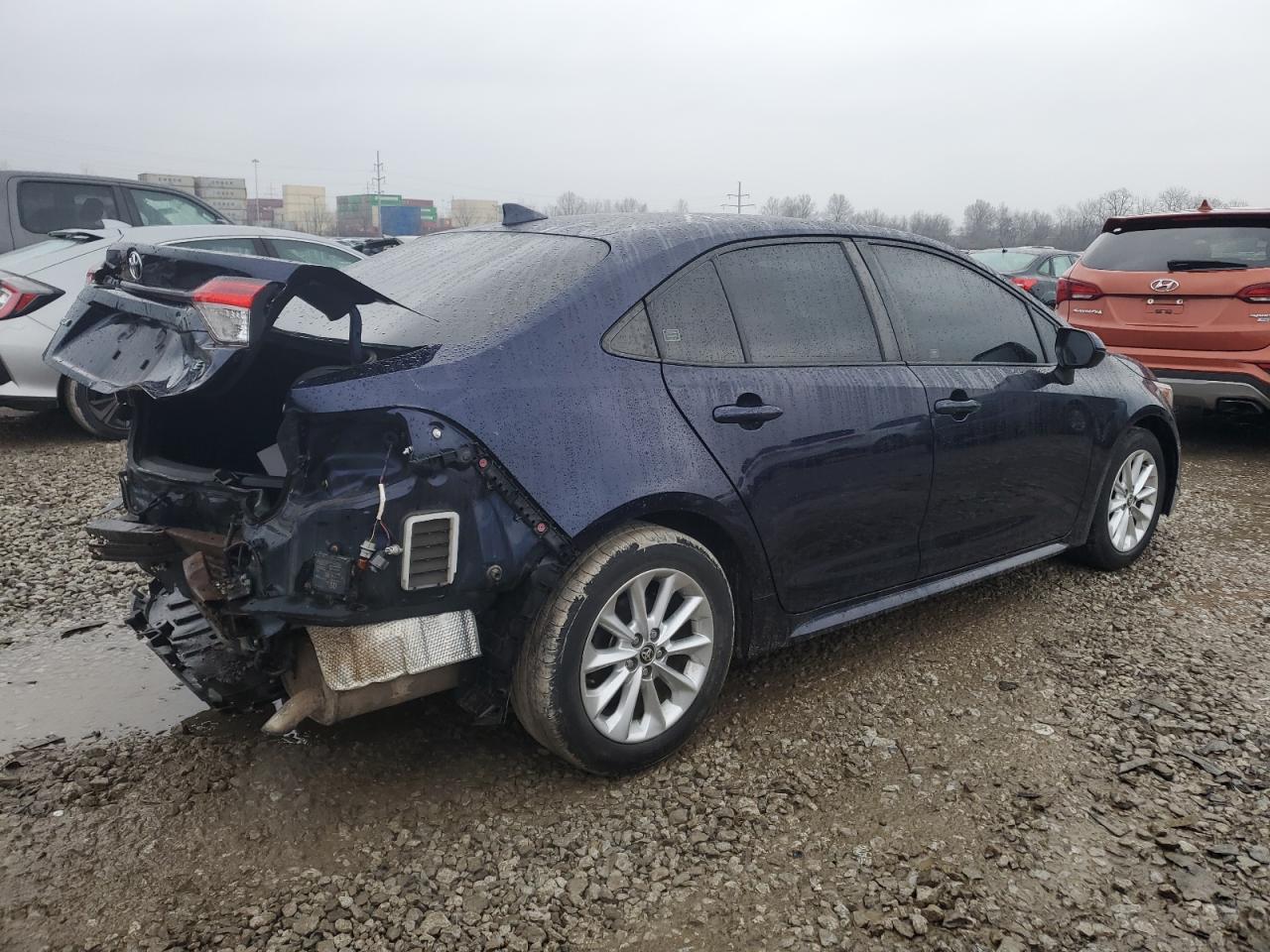 2020 Toyota Corolla VIN JTDHPRAEXLJ001233 Copart auction photo, rear end damage thumbnail 3