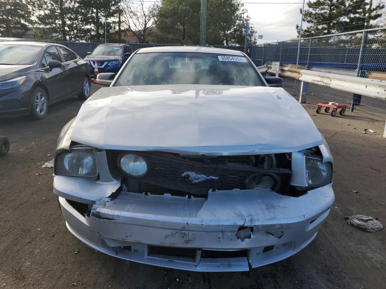 2005 Ford Mustang VIN 1ZVHT82H255203376 Copart auction photo, front end damage thumbnail 5