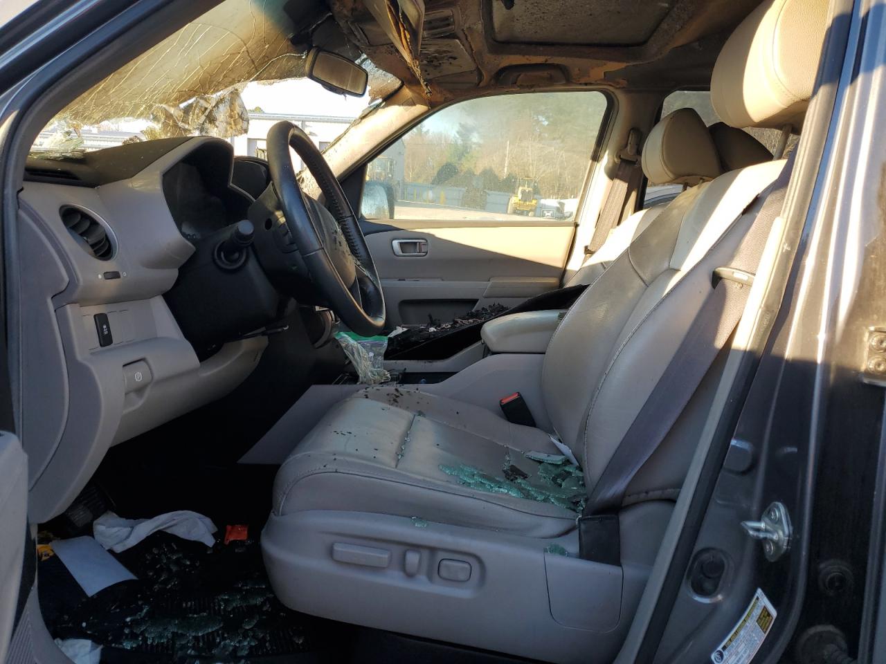2012 Honda Pilot VIN 5FNYF4H53CB017583 Copart auction photo, burn - engine / burn - interior damage thumbnail 7