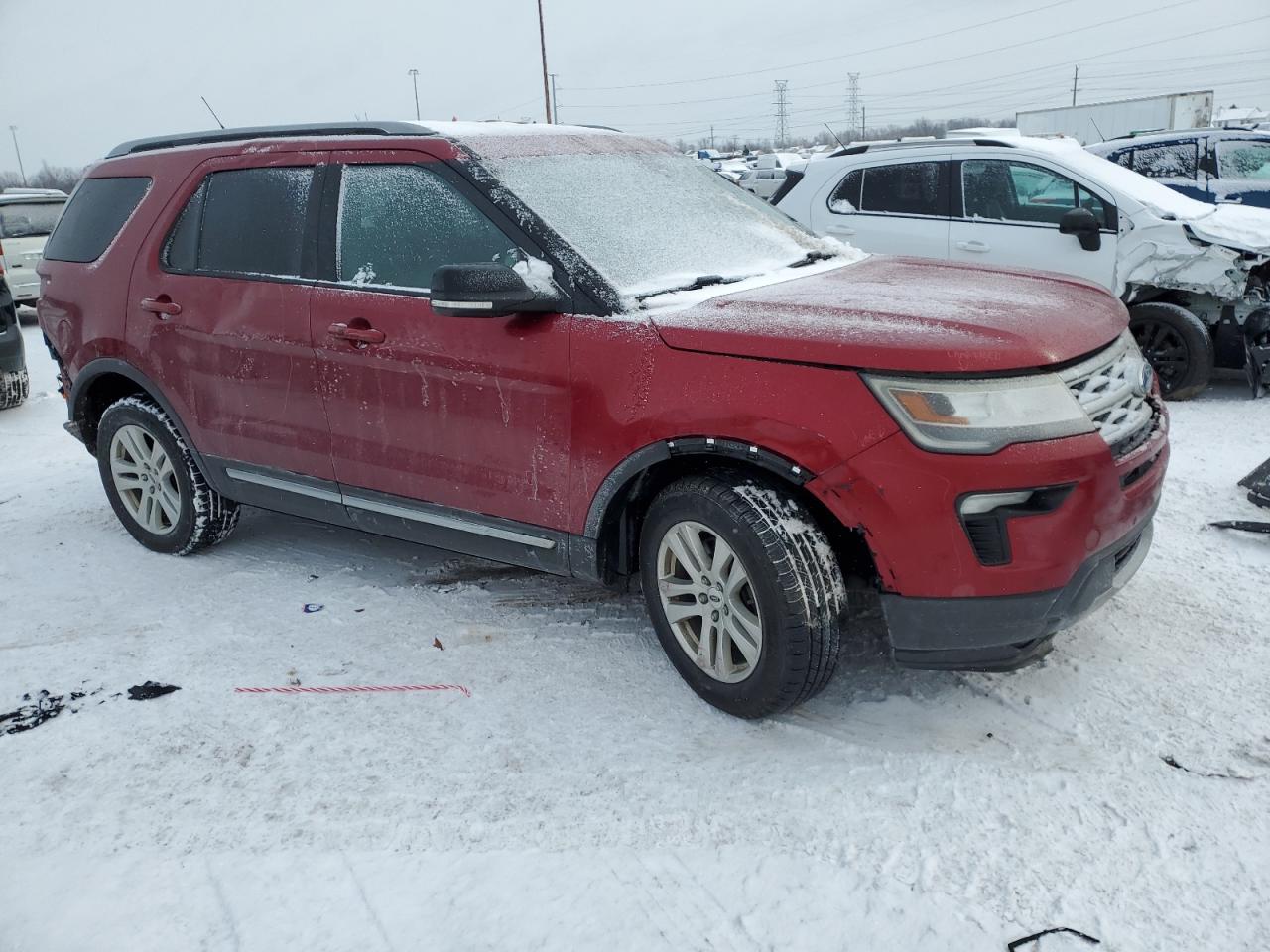 2018 Ford Explorer VIN 1FM5K8D88JGC83671 Copart auction photo, all over damage thumbnail 4