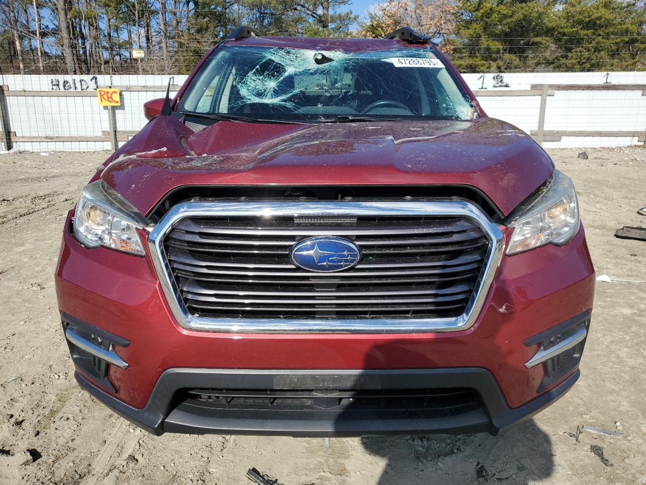 2019 Subaru Ascent VIN 4S4WMAFD4K3435115 Copart auction photo, top/roof damage thumbnail 5