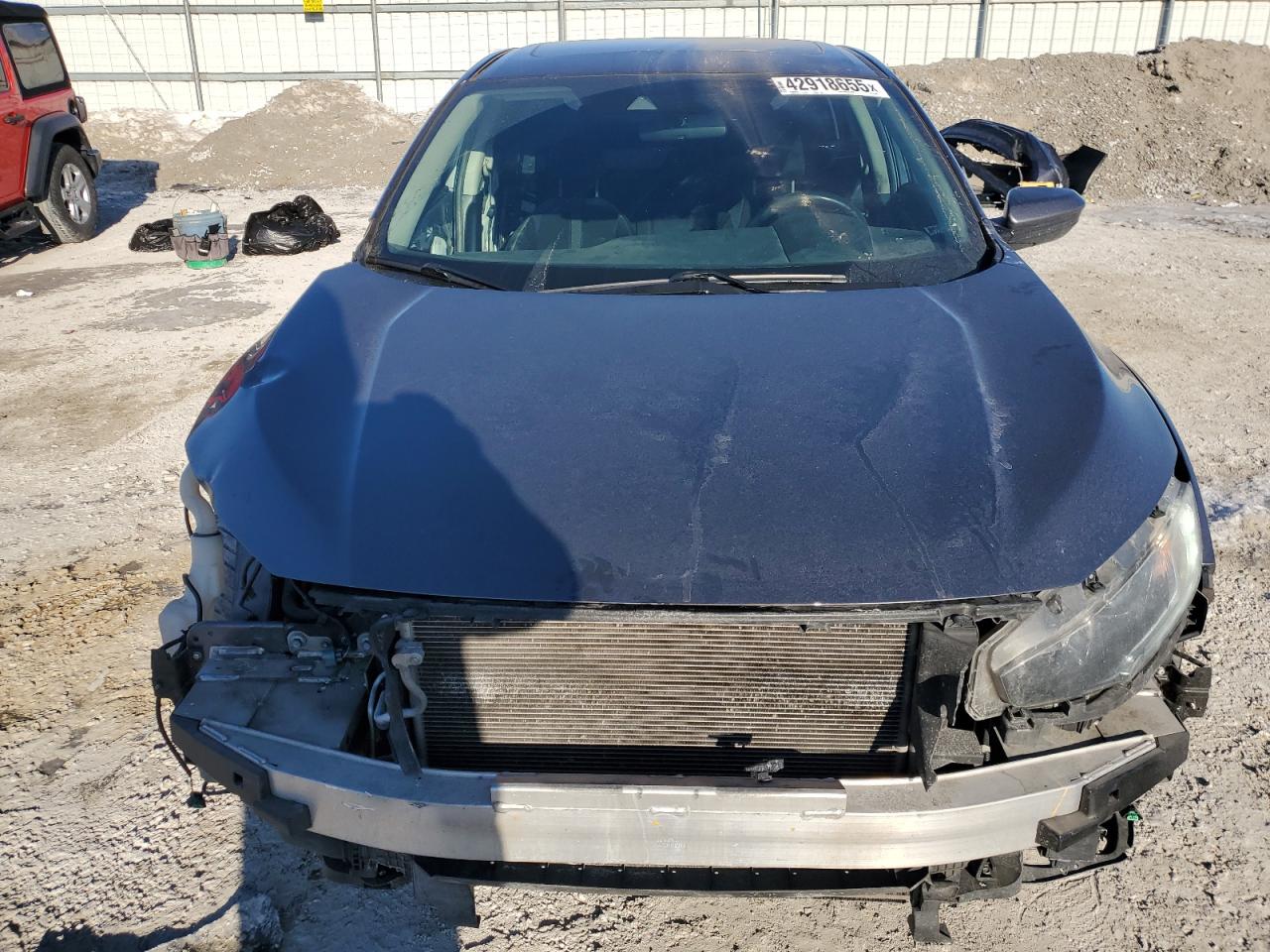 2019 Honda Civic VIN 19XFC1F35KE016987 Copart auction photo, all over damage thumbnail 5