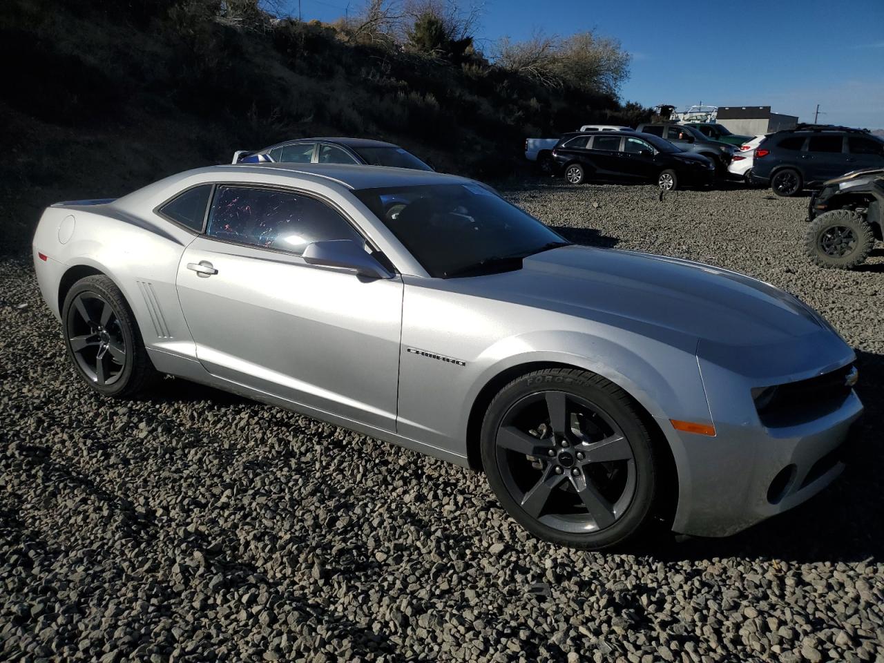 2011 Chevrolet Camaro VIN 2G1FC1ED2B9163947 Copart auction photo, front end / side damage thumbnail 4