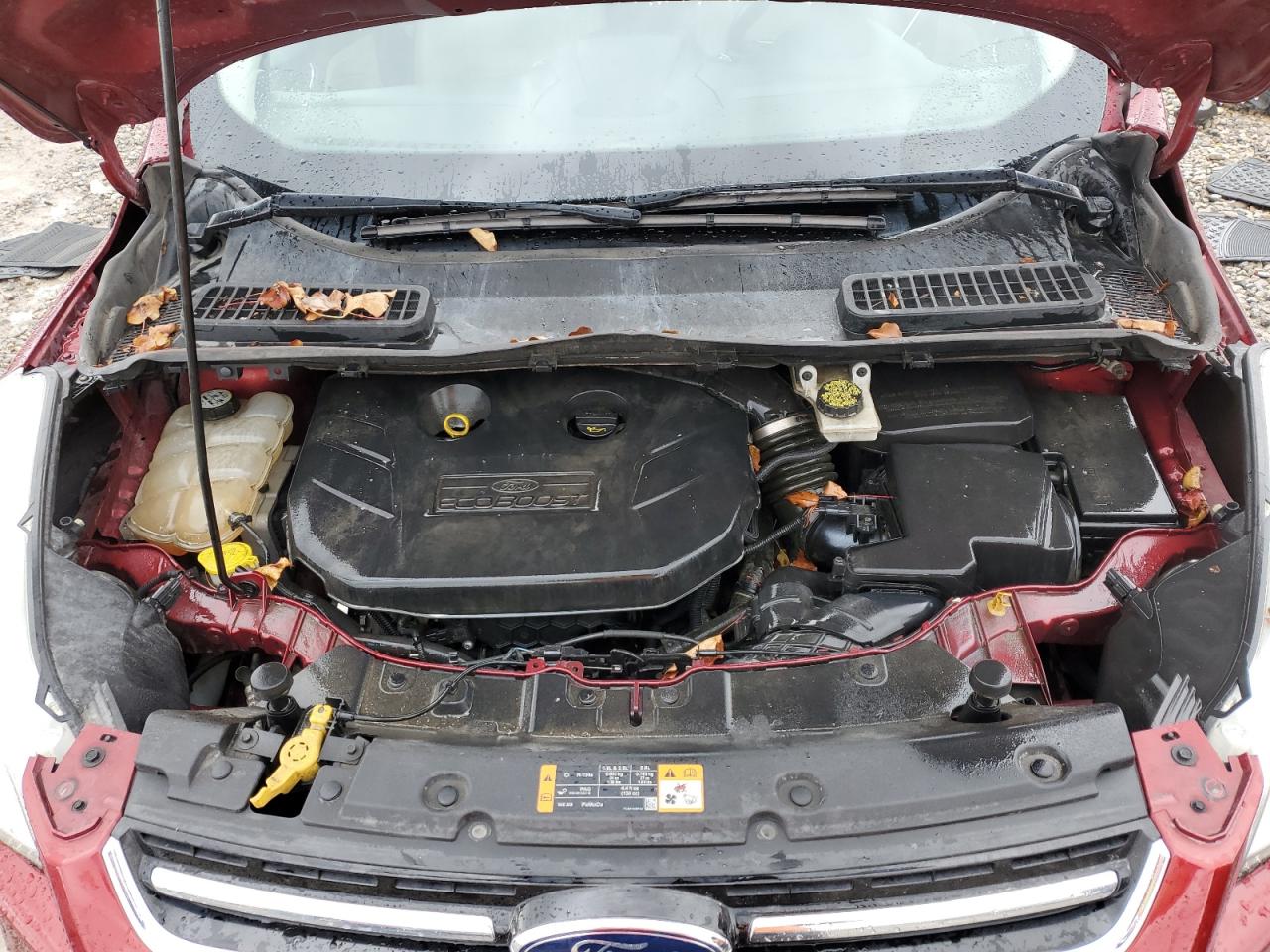 2013 Ford Escape VIN 1FMCU9H97DUD80571 Copart auction photo, side / front end damage thumbnail 11