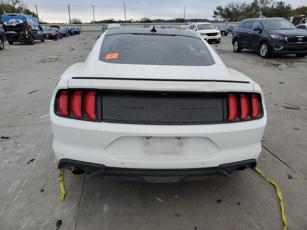 2022 Ford Mustang VIN 1FA6P8TH9N5131210 Copart auction photo, front end / hail damage thumbnail 6