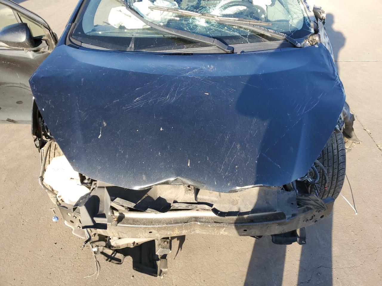 2014 Toyota Prius VIN JTDKDTB36E1072747 Copart auction photo, rollover damage thumbnail 12