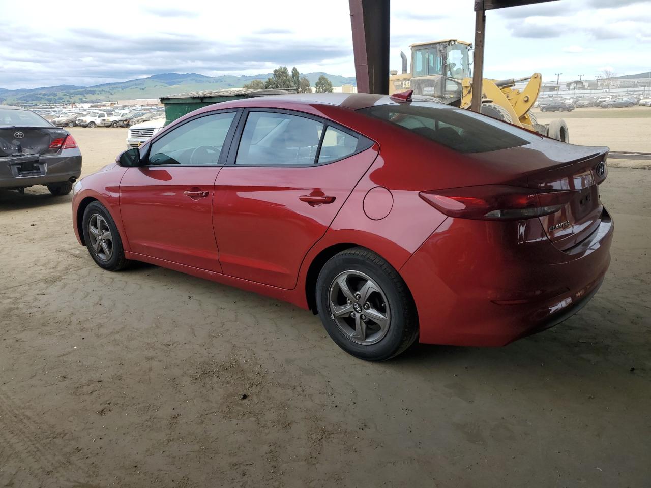 2017 Hyundai Elantra VIN 5NPD94LAXHH134712 Copart auction photo, side / front end damage thumbnail 2