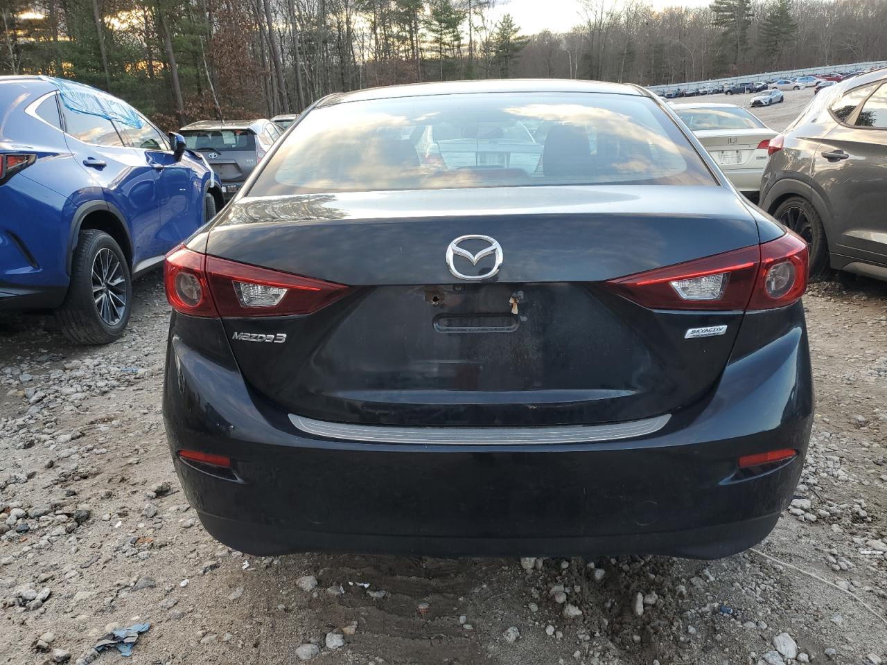 2016 Mazda 3 VIN JM1BM1T76G1310704 Copart auction photo, side / front end damage thumbnail 6
