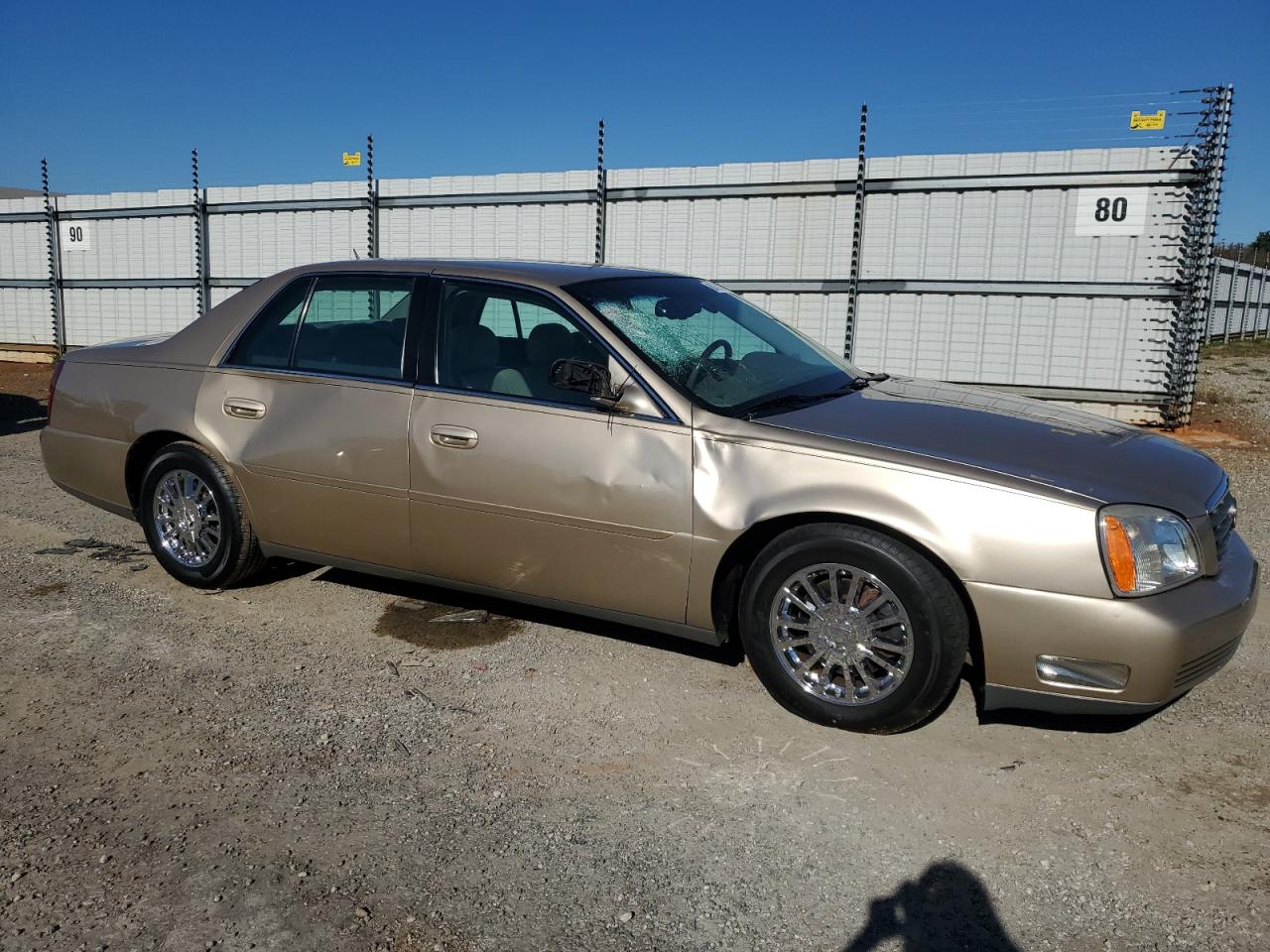 2005 Cadillac De Ville VIN 1G6KE57Y45U121085 Copart auction photo, side damage thumbnail 4