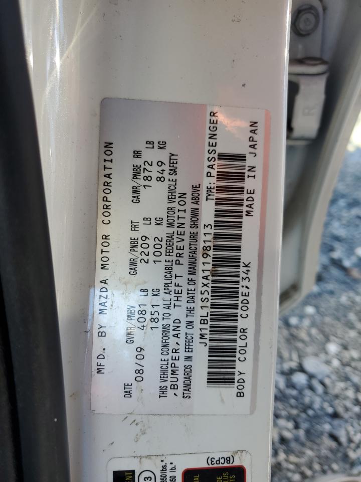 2010 Mazda 3 VIN JM1BL1S5XA1198113 Copart auction photo, all over damage thumbnail 13