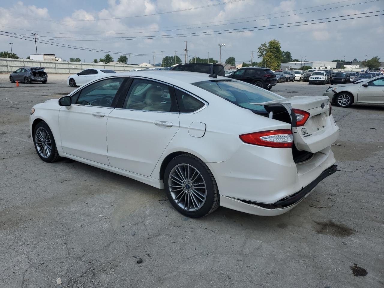2013 Ford Fusion VIN 3FA6P0HR5DR127220 Copart auction photo, rear end damage thumbnail 2