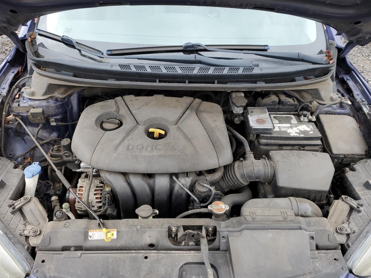 2011 Hyundai Elantra VIN 5NPDH4AE6BH054632 Copart auction photo, vandalism damage thumbnail 11